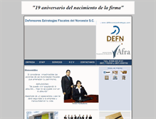 Tablet Screenshot of defensoresestrategas.com